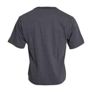 Dolce & Gabbana Gray Cotton Round Neck Short Sleeve T-shirt