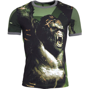 Dolce & Gabbana Green Gorilla Cotton Short Sleeves T-shirt