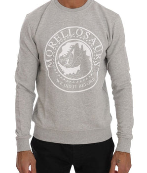 Frankie Morello Chic Morellosaurs Crewneck Cotton Sweater Frankie Morello 