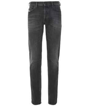 Diesel Black Cotton Jeans &amp; Pant