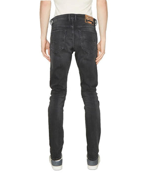 Diesel Black Cotton Jeans &amp; Pant