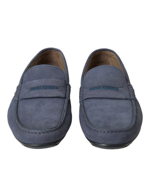 Dolce &amp; Gabbana Mocasines sin cordones de piel de becerro azul