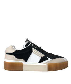 Dolce & Gabbana Multicolor MIAMI Leather Low Top Sneakers Shoes