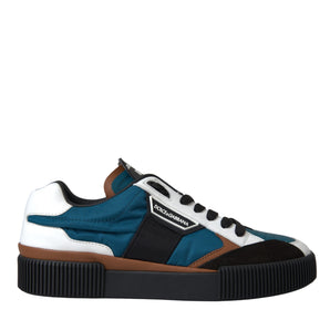 Dolce & Gabbana Multicolor MIAMI Leather Low Top Sneakers Shoes