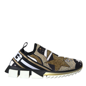 Dolce & Gabbana Multicolor Comet Star Print Sorrento Sneakers Shoes