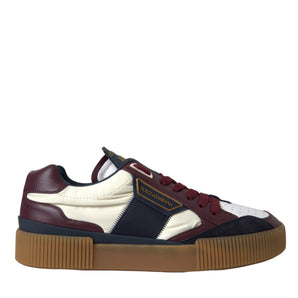 Dolce & Gabbana Multicolor Miami Leather Low Top Sneakers Shoes