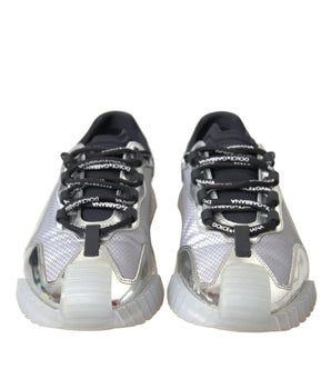 Dolce &amp; Gabbana Zapatillas bajas NS1 de nailon negro plateado Hombre Zapatos