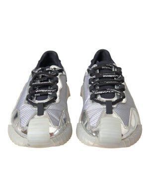 Dolce &amp; Gabbana Zapatillas bajas NS1 de nailon negro plateado Hombre Zapatos