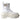 Dolce & Gabbana White Leather Rubber Logo Ankle Boots Shoes