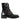 Dolce & Gabbana Black Leather Crystal Buckles Boots Shoes