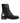Dolce & Gabbana Black Leather Crystal Buckles Boots Shoes