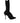 Dolce & Gabbana Black Stiletto Heels Mid Calf Boots Shoes