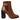 Dolce & Gabbana Brown Leather AMORE Heels Ankle Boots Shoes