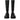 Dolce & Gabbana Black Leather Stretch Jersey Boots Shoes