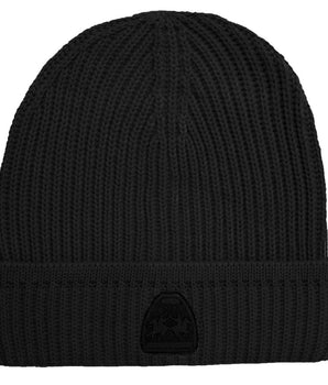 La Martina Black Acrylic Men Beanie