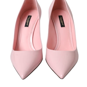 Dolce & Gabbana Light Pink Patent Leather Pumps Heels Shoes