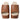 Dolce & Gabbana Brown Leather Wood Mules Wedge Slides Shoes