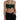 Dolce & Gabbana Black Green Leaf Silk Halter Cropped Top