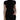 Costume National Black Turtleneck Viscose Short Sleeve Top