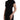 Costume National Black Turtleneck Viscose Short Sleeve Top