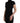 Costume National Black Turtleneck Viscose Short Sleeve Top