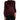 Dolce & Gabbana Maroon Ascot Collar Long Sleeve Top Blouse