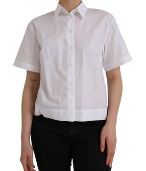 Dolce &amp; Gabbana Polo de manga corta con cuello blanco