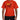 Dolce & Gabbana Orange Logo Print Crewneck Cotton T-shirt