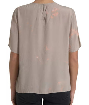 Dolce &amp; Gabbana Blusa de manga corta con cuello redondo marrón