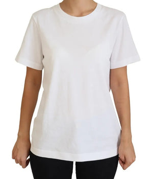 Dolce &amp; Gabbana Top de manga corta estampado blanco óptico