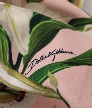 Dolce &amp; Gabbana Vestido hasta la rodilla de viscosa rosa Lily