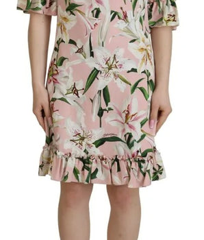 Dolce &amp; Gabbana Vestido hasta la rodilla de viscosa rosa Lily