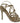 Dolce & Gabbana Gold Silk Ankle Strap Heels Sandals Shoes