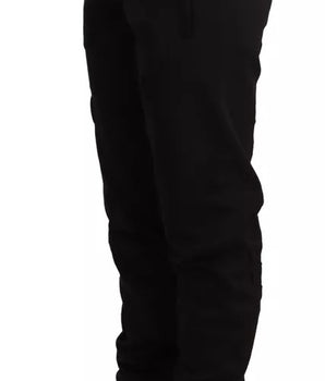 Dolce &amp; Gabbana Pantalones Jogger Negro Mujer Poliéster