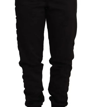 Dolce &amp; Gabbana Pantalones Jogger Negro Mujer Poliéster
