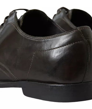 Dolce & Gabbana Green Leather Mens Formal Dress Shoes