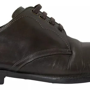 Dolce & Gabbana Green Leather Mens Formal Dress Shoes