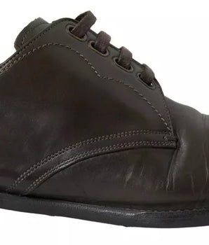 Dolce & Gabbana Green Leather Mens Formal Dress Shoes