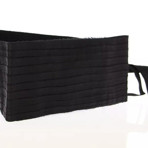 Dolce & Gabbana Black Silk Womens Waist Cummerbund