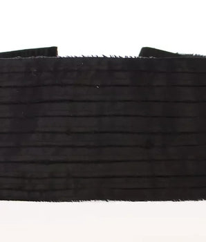 Dolce & Gabbana Black Silk Womens Waist Cummerbund