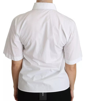 Dolce &amp; Gabbana Polo de manga corta con cuello blanco