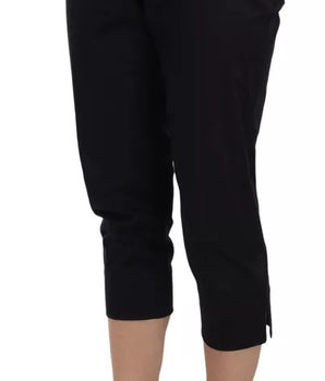 Dolce &amp; Gabbana Pantalones capri cortos de algodón negro