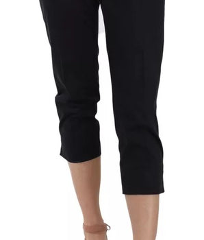 Dolce &amp; Gabbana Pantalones capri cortos de algodón negro