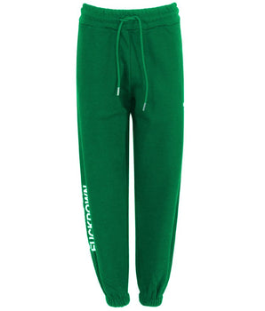 Comme Des Fuckdown Green Cotton Women Sweatpant
