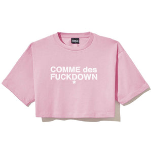 Comme Des Fuckdown Pink Cotton Tops & T-Shirt