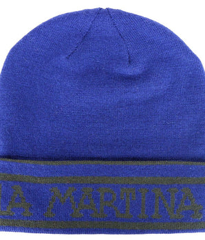 La Martina Men's Blue Wool Cap