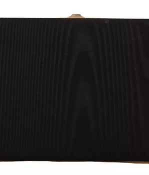 Dolce & Gabbana Black Silk Gold Frame Clutch Evening Party Purse Bag