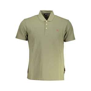 Napapijri Polo clásico verde con elegante bordado