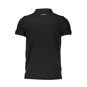 Cavalli Class Polo Elegante Manga Corta Negro