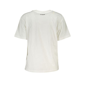 Desigual White Cotton Tops &amp; T-Shirt